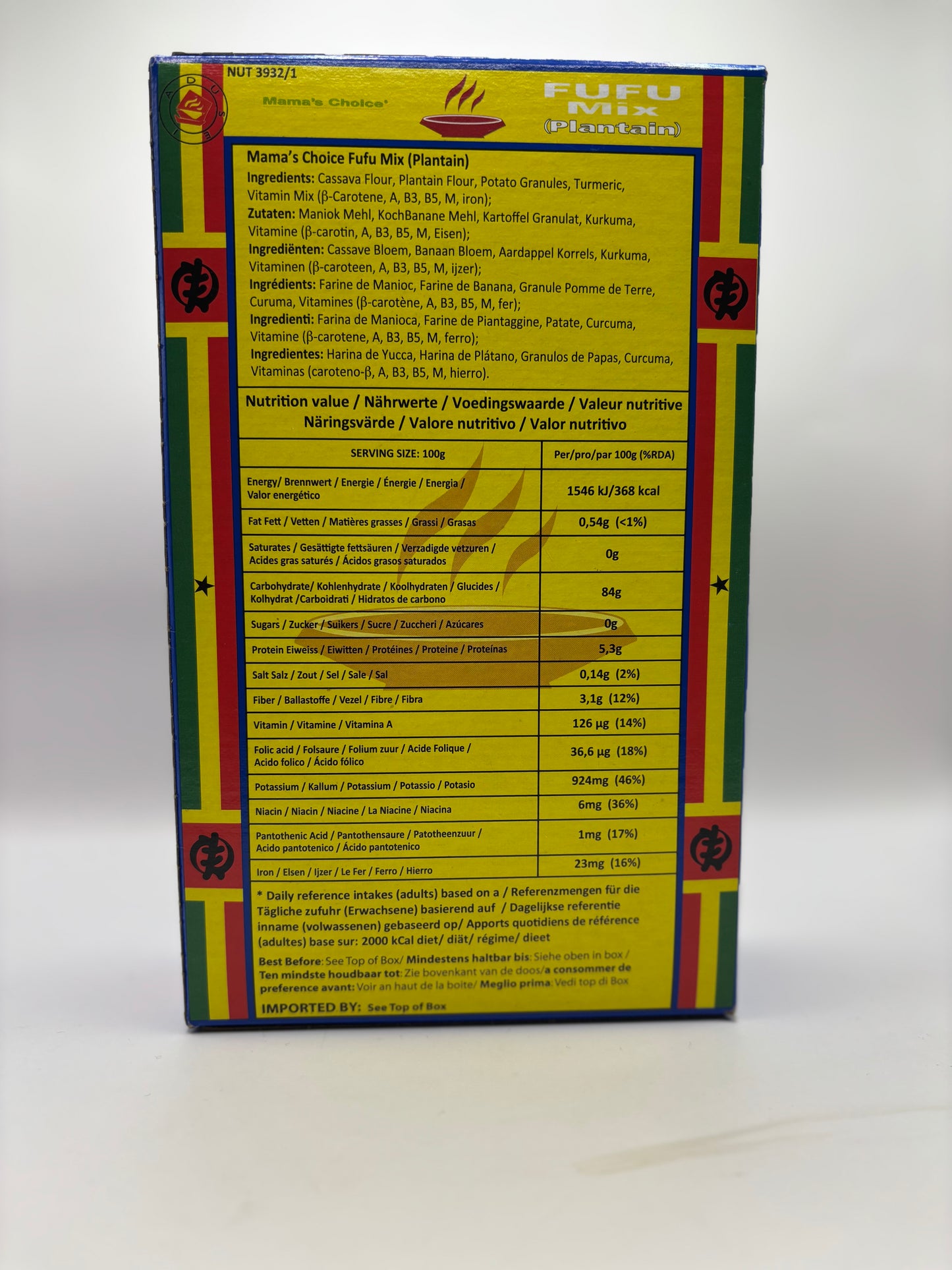 Mama’s Choice plantain fufu