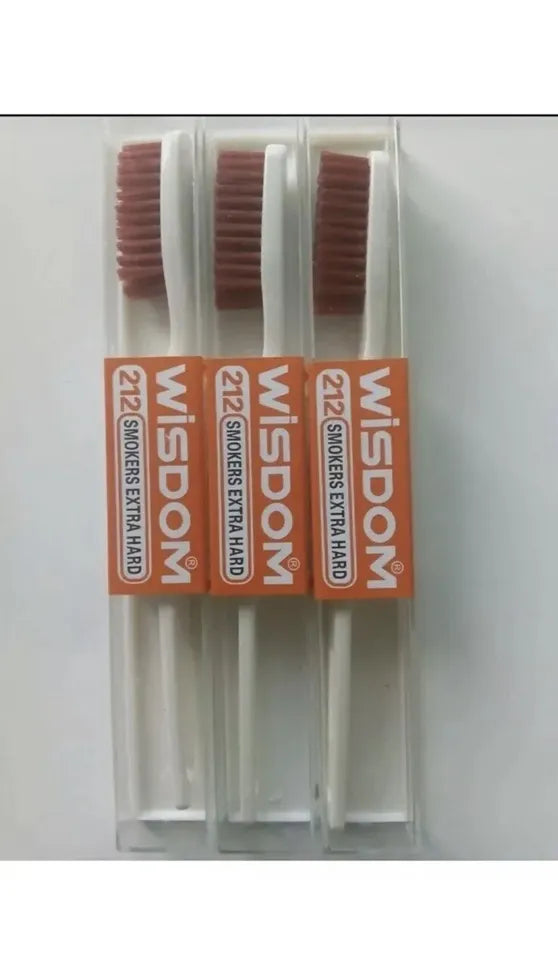 Wisdom Extra Hard Blue Bristle Tooth Brush